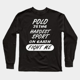 Horse Polo Player Saddle Team Girl Gift Long Sleeve T-Shirt